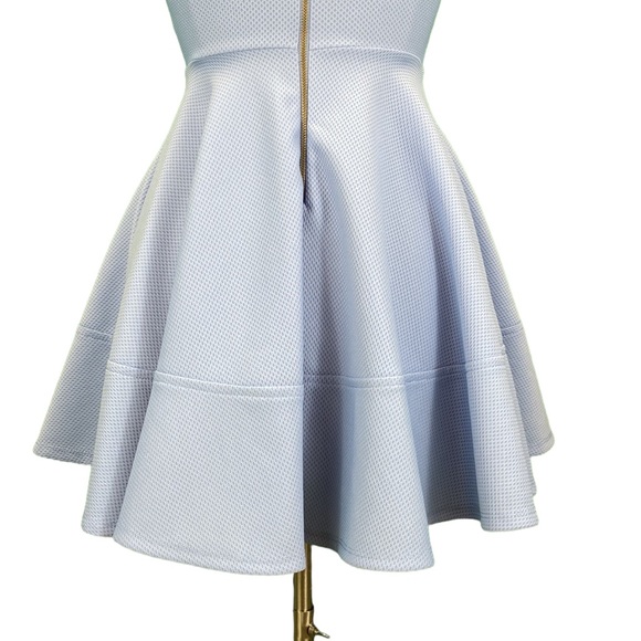 Lulu’s Baby Blue Home Before Daylight Mini Skater Dress - Picture 9 of 16